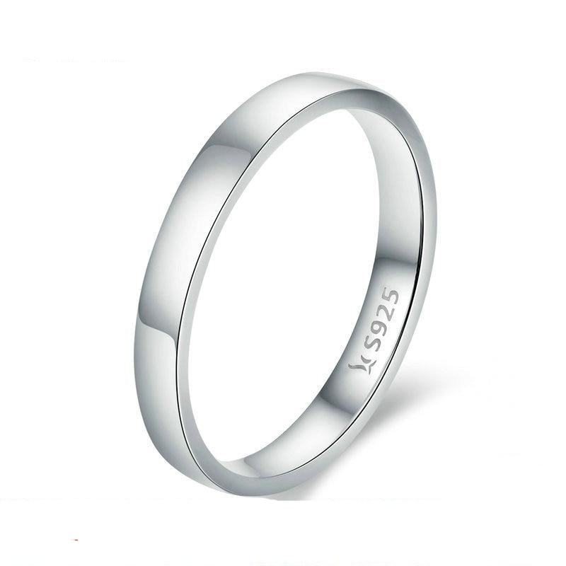 925 Sterling Silver Wedding Ring Classic Round