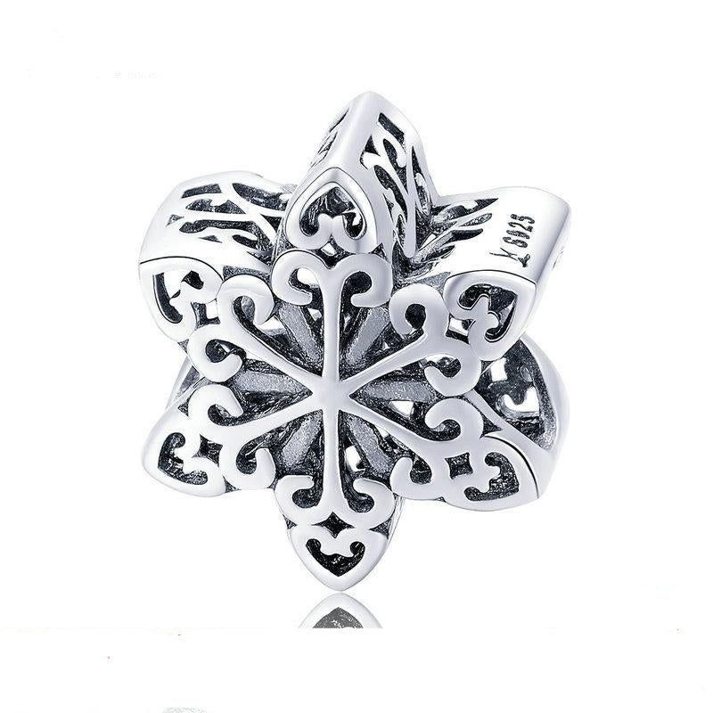 925 Sterling Silver Elegant Snowflake Openwork