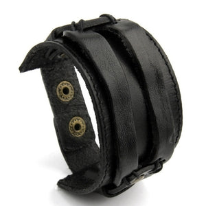 Leather Cuff Double Wide